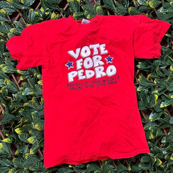 Vote for Pedro Red T Shirt Size Small - Picture 1 of 4